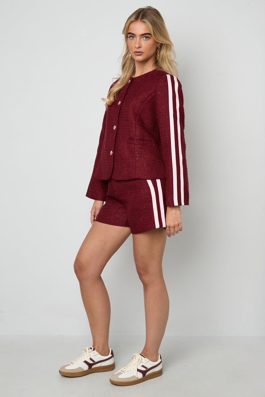 Polyester fiber (polyester) Jackets & Coats Plaid Elegant Fall/Winter Clothes h5Picture9